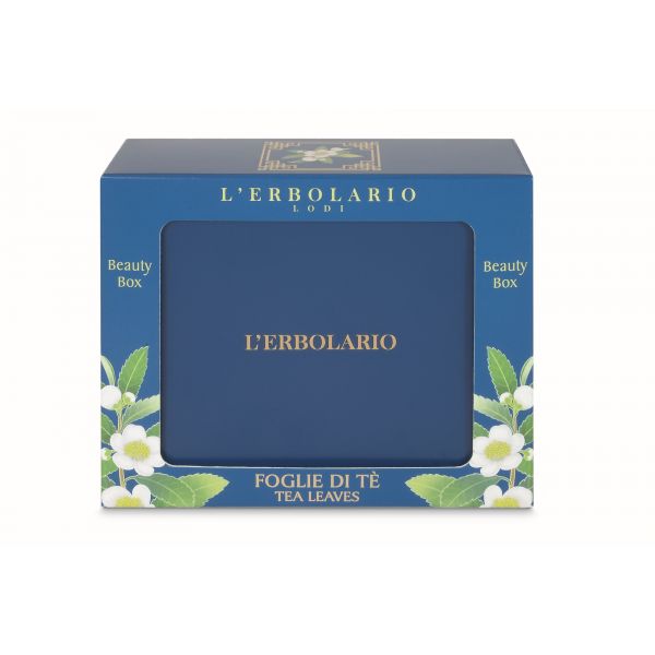 L'ERBOLARIO TEA LEAVES BEAUTY BOX: SHOWER GEL + BODY AND HAND CREAM Kūno priežiūros rinkinys