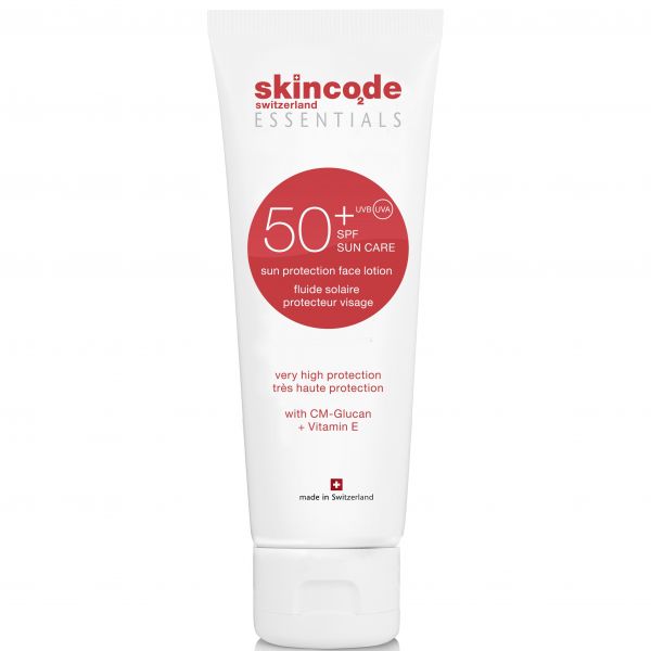 SKINCODE Essentials Sun Protection Face Lotion SPF 50+ Apsauginis kremas nuo saulės veidui