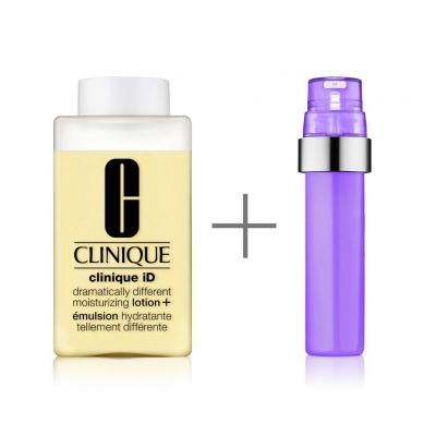 CLINIQUE Clinique iD_ Dramatically Different_ Lotion+Concentrate Odos priežiūros kompleksas, drėkinamoji priemonė