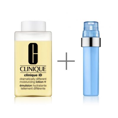CLINIQUE Clinique iD_ Dramatically Different_ Lotion+Concentrate Odos priežiūros kompleksas, drėkinamoji priemonė
