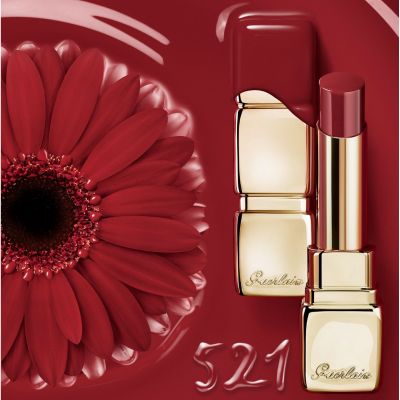 GUERLAIN KissKiss Shine Bloom Žvilgūs lūpų dažai, pagaminti iš 95% natūralios kilmės ingredientų 